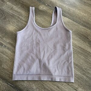 A new day Ribbed Tank Top in lilac size large